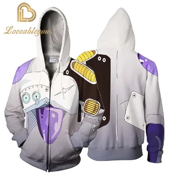 

Japanese Anime Dragon Ball Goku 3D Jacket Men Women Harajuku Hip Hop New Style Hoodies Casual Stand Collar Zipper Sweatshirt