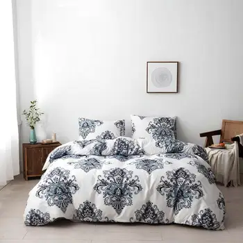 

National Style Flowers Bedding Set Bed Decor Bedclothes Pillowcases US Twin Queen King Bed Linen Set Adults Bed Duvet Cover Set