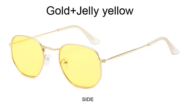 Designer Square Sunglasses For Men - Classic Metal Polygon Shades_voghion.com