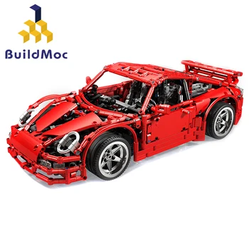 

BuildMOC Building Blocks Moc -997 GT3 Super Racing Car Model technic Children Toys Bricks Christmas Gift