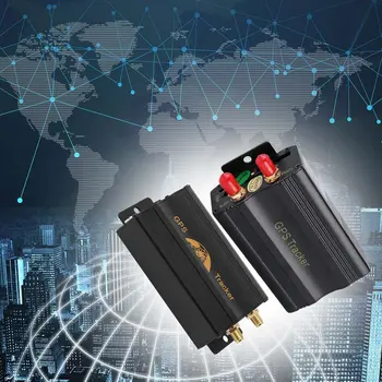 

Portable Cars GPS Tracking System Durable GPS SMS GPRS Vehicles Tracker Locator With Remote Control Black