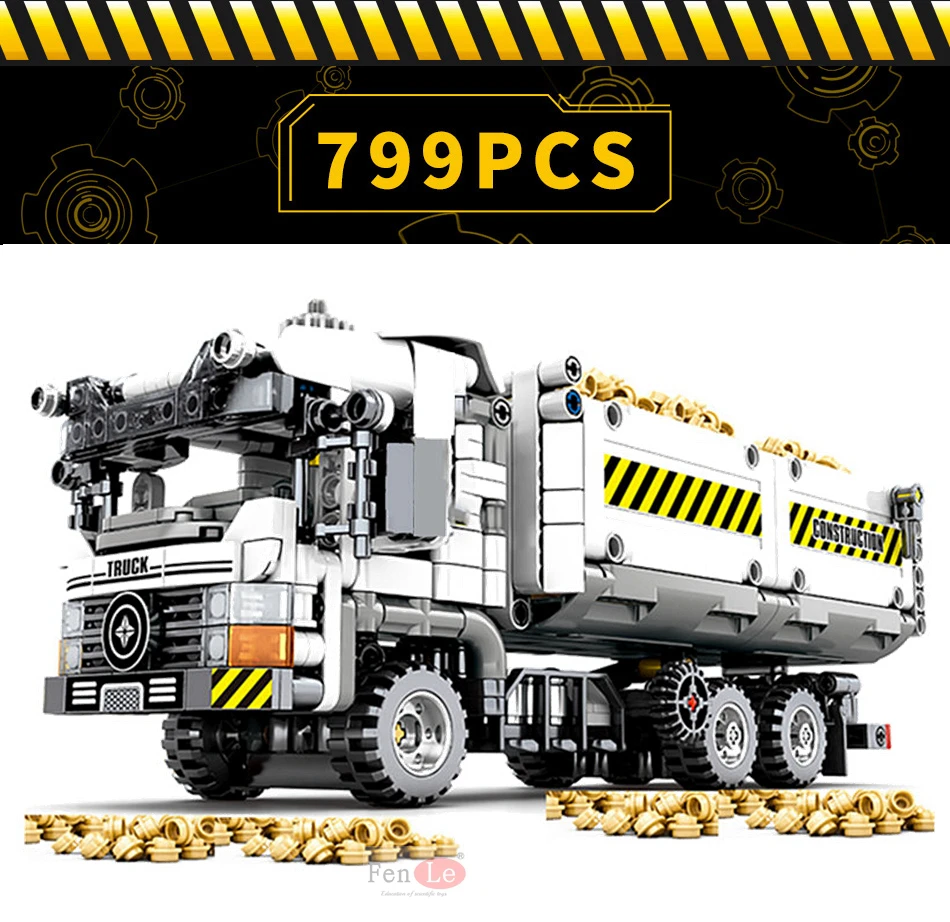 701704 Technic игрушечные машинки, набор грузовиков, строительные блоки, конструктор, грузовик, игрушки для детей, рождественские подарки