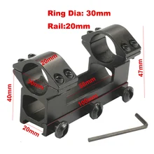 Охота цельный двойное кольцо высокий профиль 30 мм Сфера Маунт Уивер Пикатинни 20 мм для прицел для страйкбольного оружия пневматическое оружие Каза