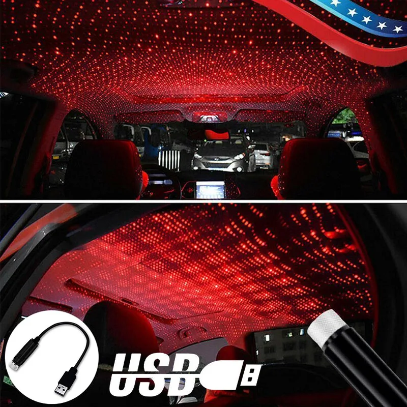 Luces LED universalespara techo de coche, luces nocturnaspara ambiente