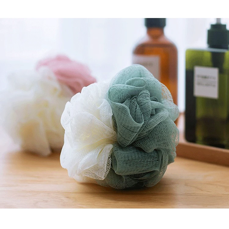 

Two-Color Loofah Color Adult Bath Ball Bath Rubbing Towel Color Matching Loofah Mesh Sponge Bath Product 50G