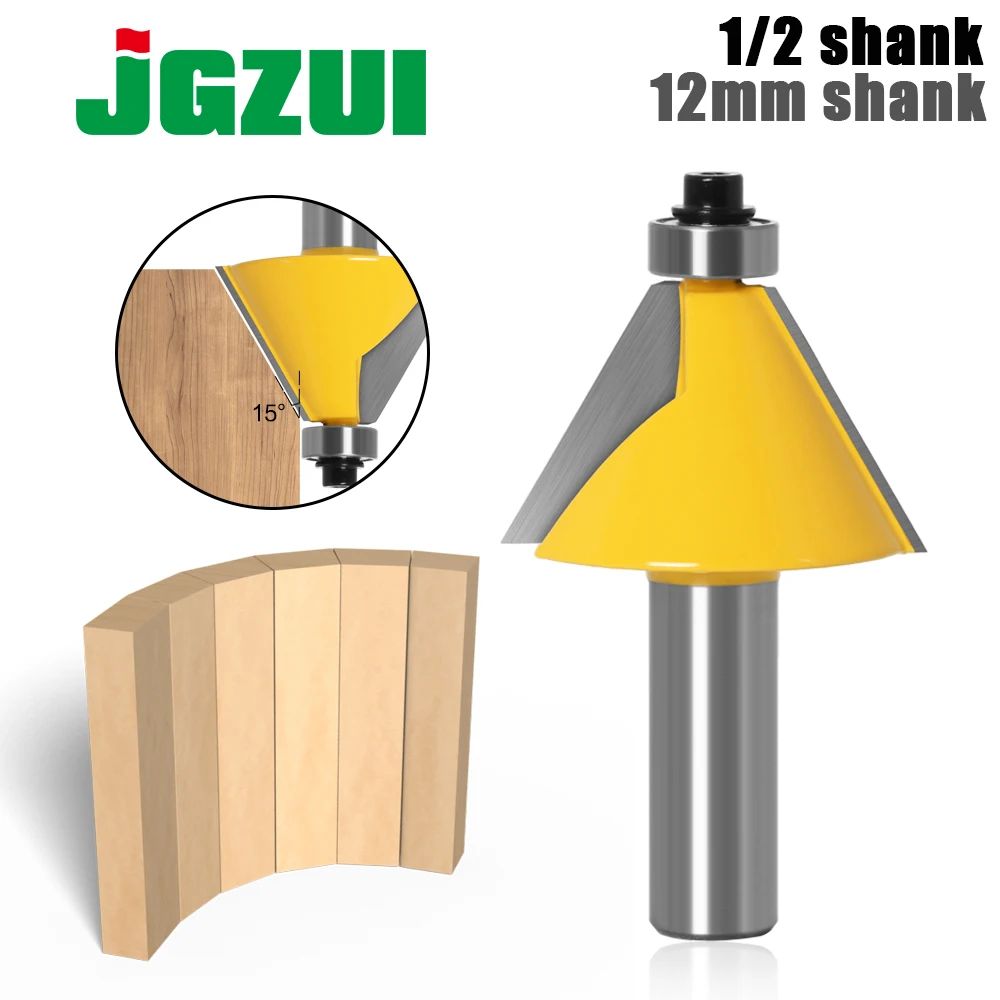 

1pc 30 Degree Chamfer & Bevel Edging Router Bit - 1/2" 12mm Shank - woodworking cutter woodworking bits