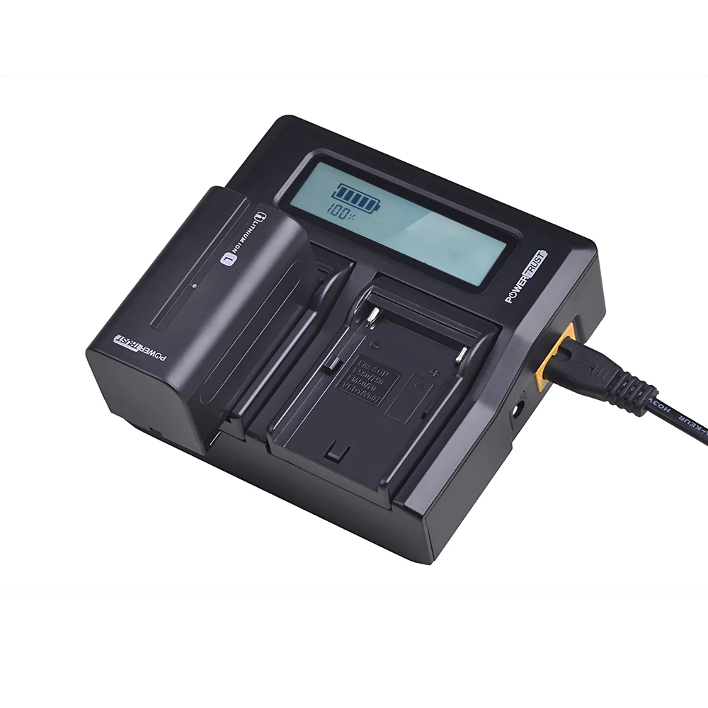 PowerTrust 5200 мА/ч, NP-F770 NP-F750 NP F770 NPF770 750 батареи+ быстрая Зарядное устройство для sony NP-F550 NP-F770 NP-F750 F960 F970