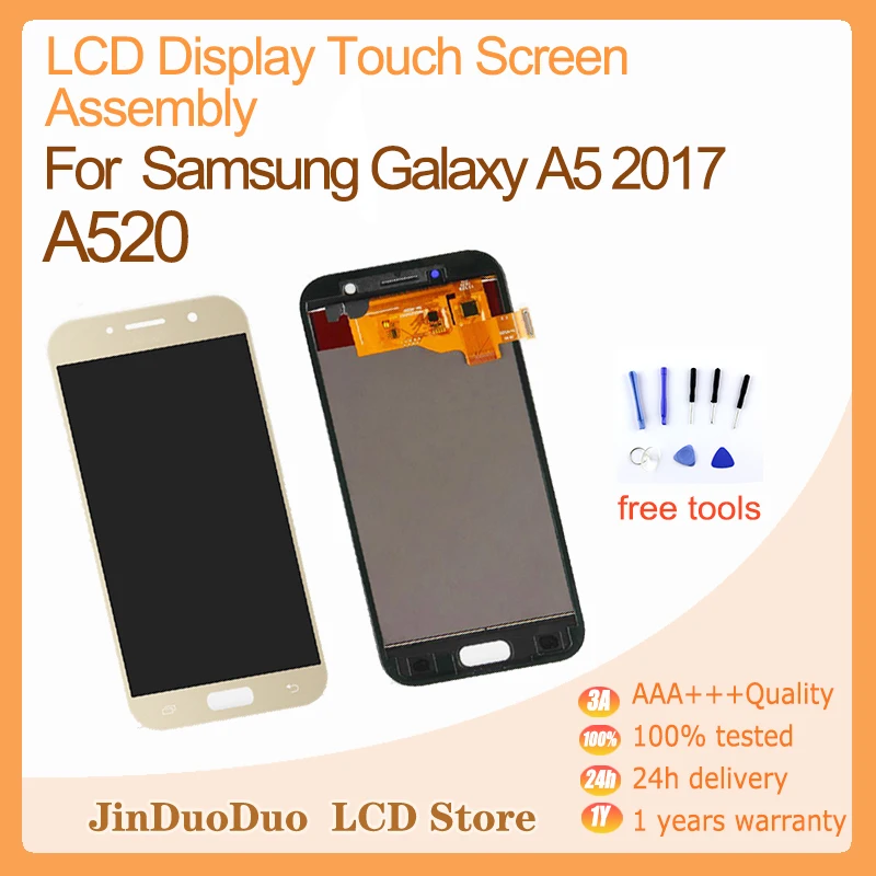 AAA+ For Samsung Galaxy A5 2017 A520F SM-A520F A520 LCD Display Touch Screen Panel Digitizer Glass Assembly Replacement Part | Мобильные