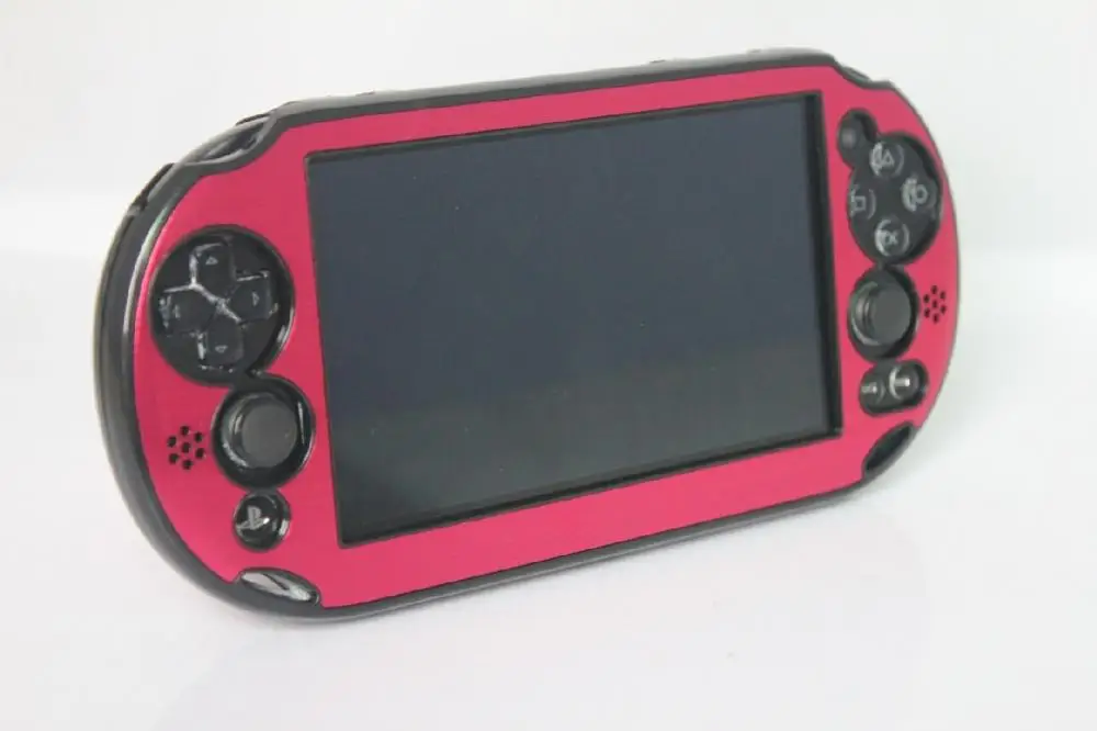 Red Пластиковый+ Алюминиевый жесткий чехол защитный чехол для psv PS Vita 2000 - Цвет: Red
