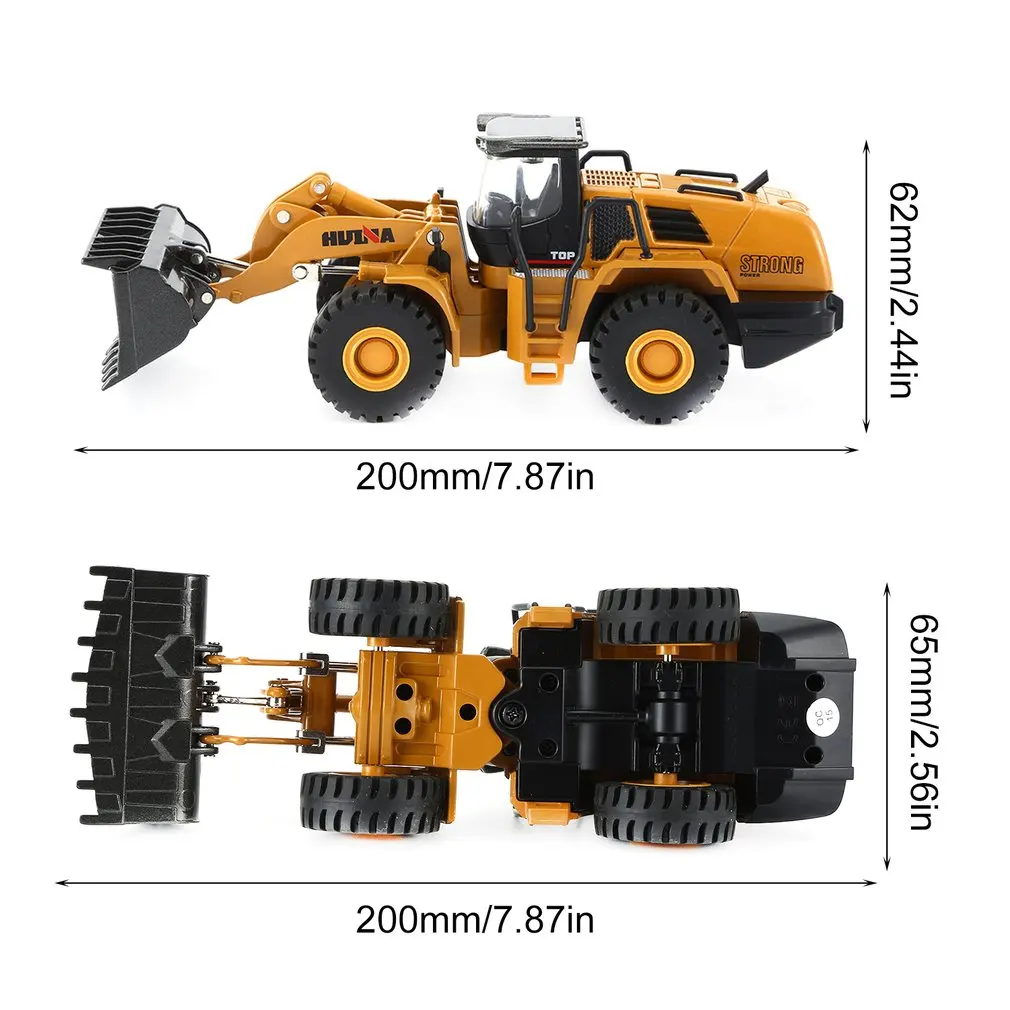 HUINA 1:50 погрузчик из статического сплава статическая модель погрузчика 1:50 Сплав Инженерная строительная машина мини-машина игрушка для мальчиков