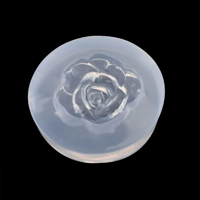 Ручная работа большой алмаз кристалл роза цветок эпоксидная смола форма