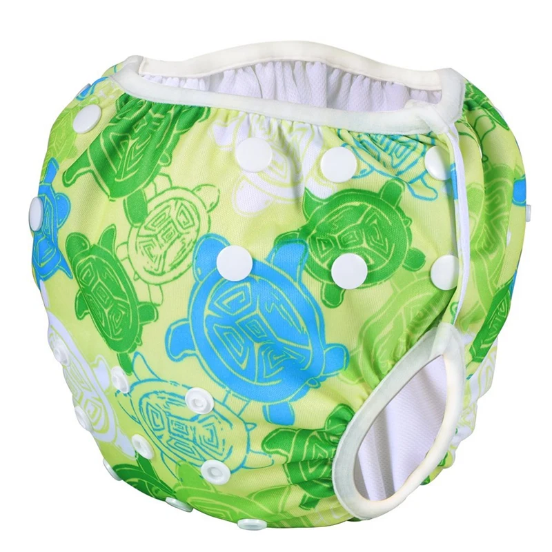 

Mumsbest-MS11 Washable Baby Cloth Diaper Pocket Waterproof Cartoon Owl Baby Diapers Reusable Cloth Nappy Suit Green
