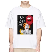 Футболка Ricka And marty для мужчин, дизайн, забавная футболка Rick Y marty, футболка с принтом «Пикл Рик», Мужская футболка с принтом «Рикки и Морти», топы унисекс