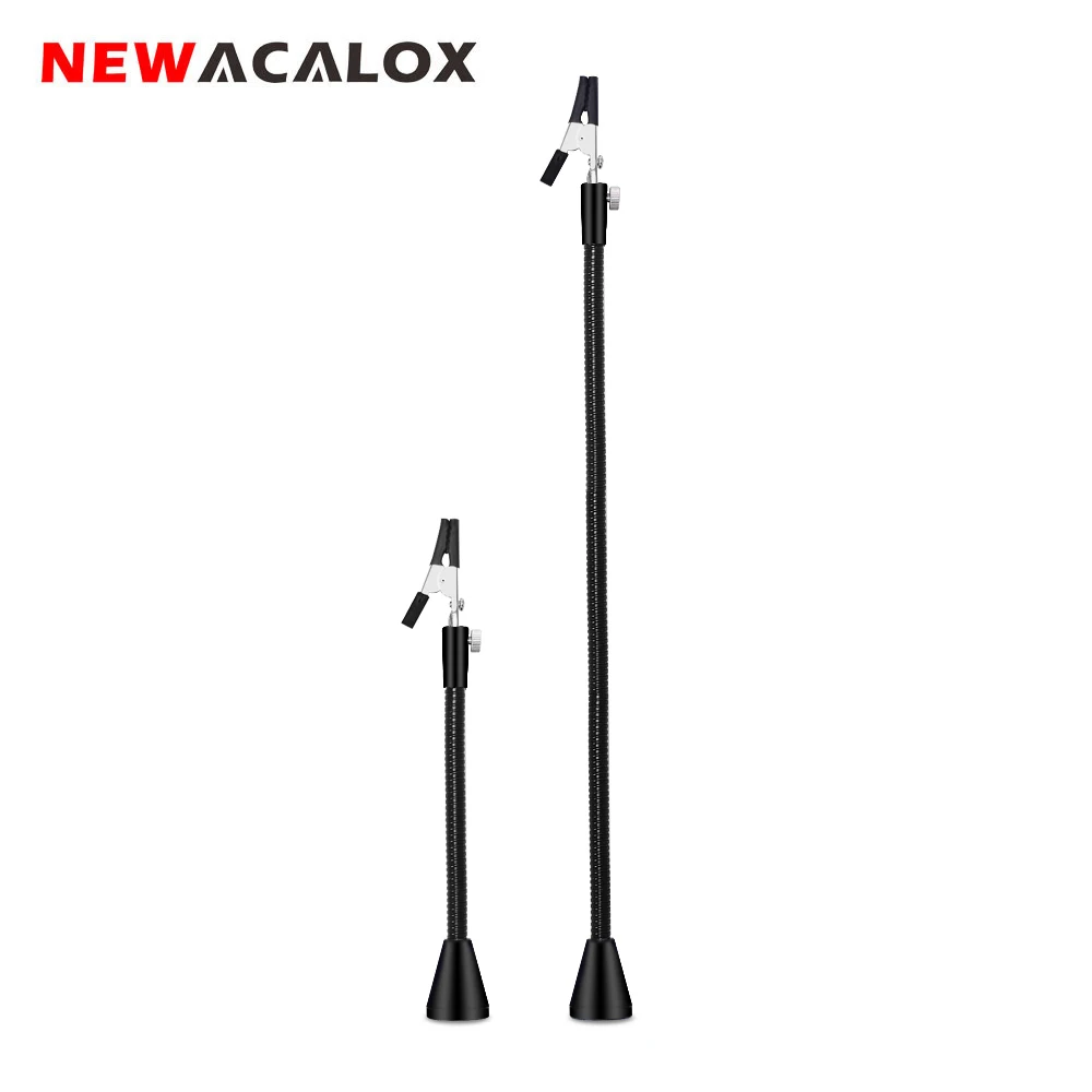 NEWACALOX 320 мм/150 мм Магнитная Гибкая рукоятка с 2 шт. 360 градусов Аллигатор зажим