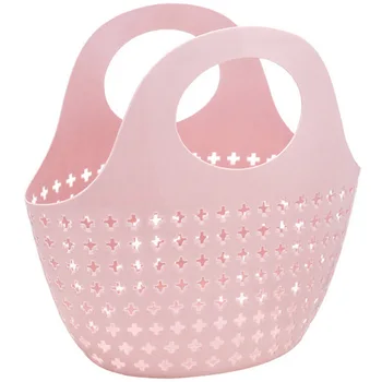 

Hot Sale Hollow Storage Basket Sundries Plastic Fashion Portable Toy Jewelry Makeup Organizer Bathroom Kitchen Container Storage