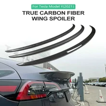 

Model Y Car Trunk Wing Original Spoilers For Tesla Model Y Spoiler 2021 Accessories Real Carbon Fiber Accessory Matte Glossy