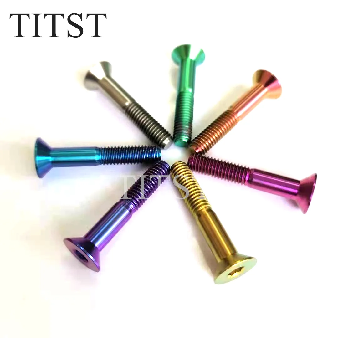 

TITST M5 Titanium Alloy Hexagon Socket Countersunk Head Bolts DIN7991 (A Lot 100PCS)