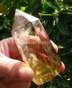 

ddh00958 AAA NATURAL CITRINE SMOKY QUARTZ CRYSTAL POINT Healing