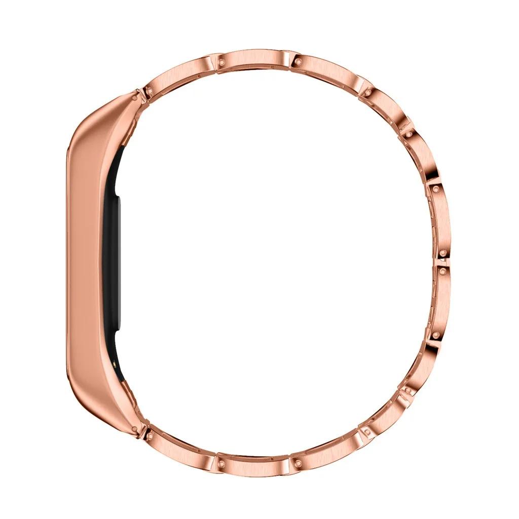Смарт-часы с цепочкой, браслет для samsung Galaxy Fit e с металлическим циферблатом, корпус из нержавеющей стали, часы с металлическим ремешком, аксессуары