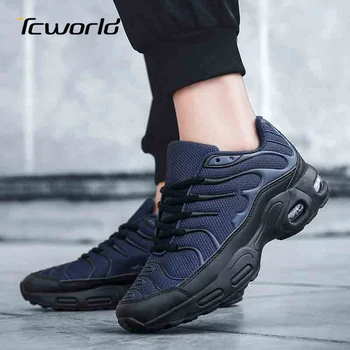 

Large Size Men's Casual Sports Running Shoes Lightweight Breathable Zapatillas Hombre Deportiva Outdoor Laced Hiking Travel Shoe