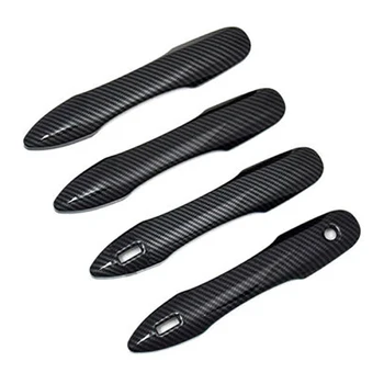 

for Toyota Avalon 2019 2020 Car Carbon Fiber Door Handle Cover Trim with Smart Key Hole for Toyota Camry 2018-2020