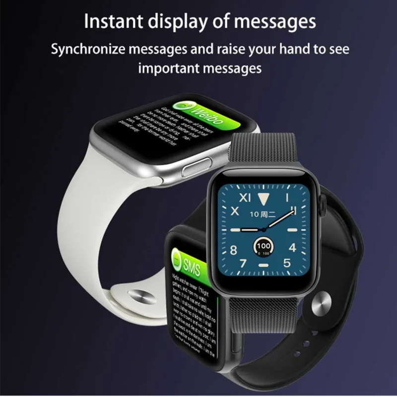 IWO 13 Lite Smartwatch Band Immer Auf Display Smart Uhr Herz Rate Monitor Fitness Tracker Männer IWO13 44mm Fall 1:1 uhr 5 W68