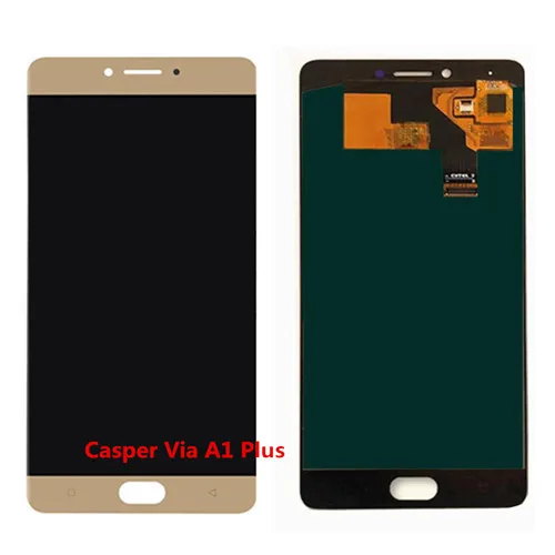 Via A1 Plus Gold Casper Via A1 Plus ЖК-дисплей сенсорный экран дигитайзер сенсор Замена полная сборка A1Plus - Цвет: Via A1 Plus Gold