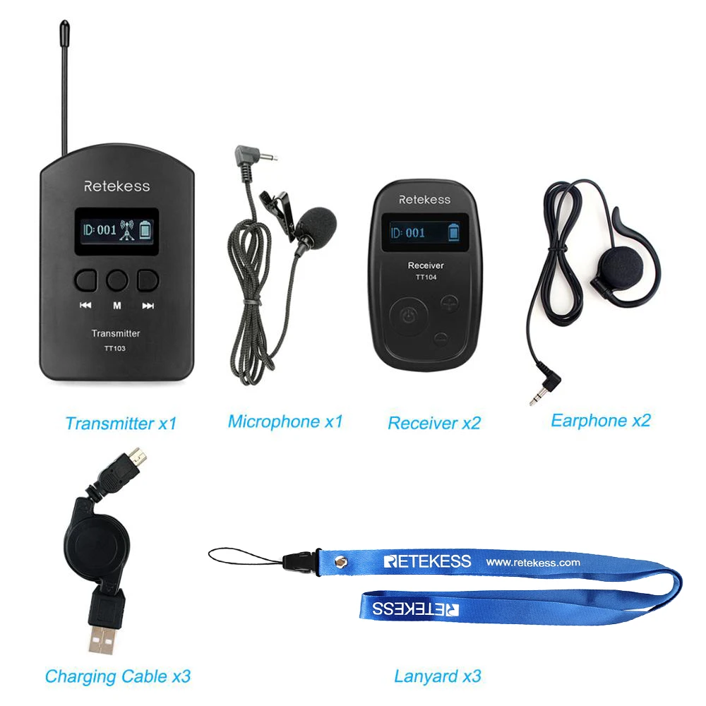 Retekess TT103&TT104 UHF Professional Wireless
