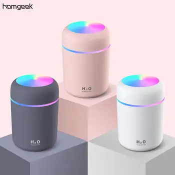 

300ml Car Mist Humidifier Diffuser Portable Night Light Quiet Air Humidifier Essential Oil Diffuser USB Air Humidifier For Car