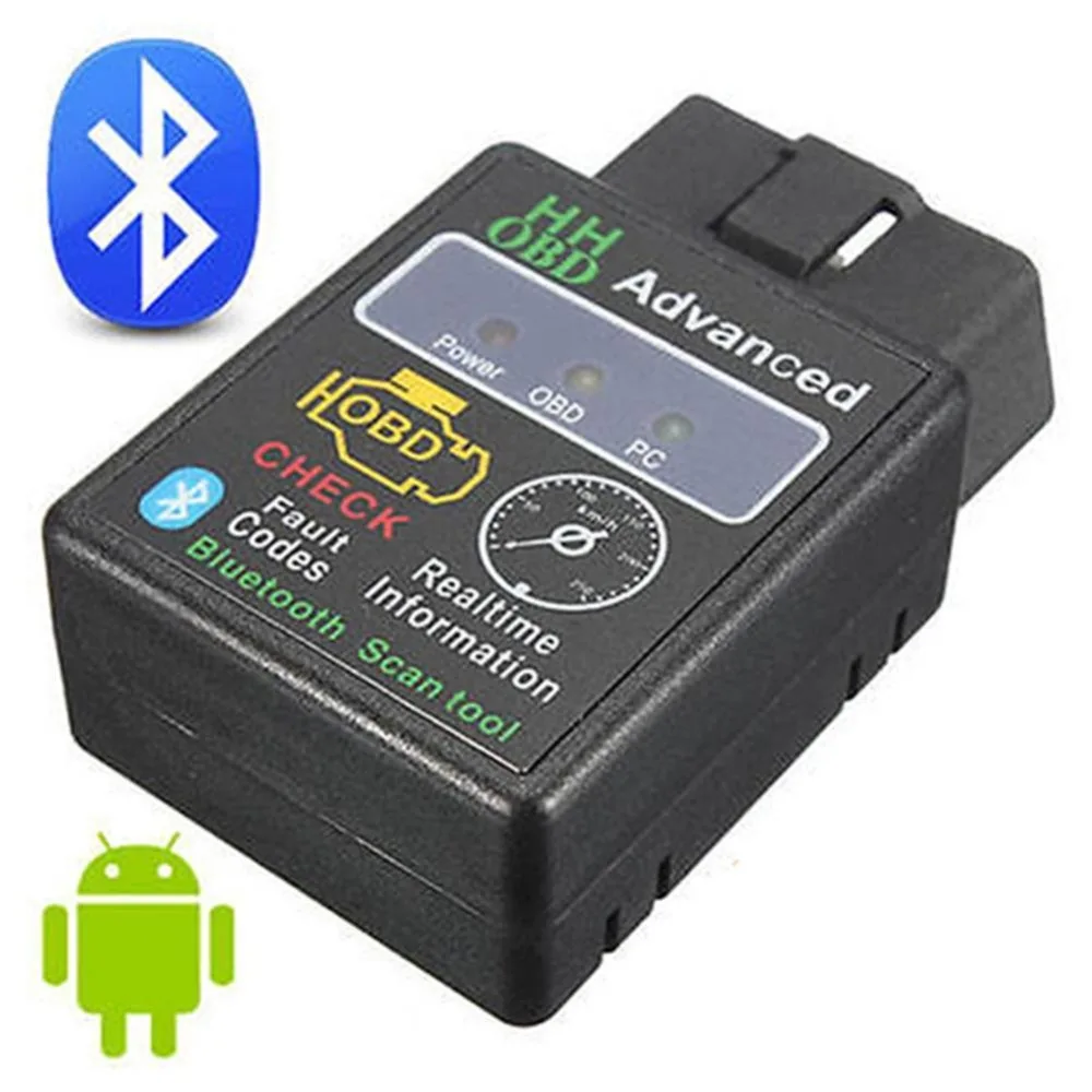 Автомобильный диагностический инструмент ELM 327 OBD Автосканер считыватель кодов для Android Крутящий момент Супер Мини hhobd ELM327 Bluetooth V2.1V1.5 OBD2