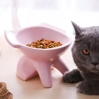 

Hot Sale High-end Pet Bowl Big Face Cat Bowls Ceramic Cat Feeding and Drinking Bowls for Dogs Cats Pet Feeder Accessories