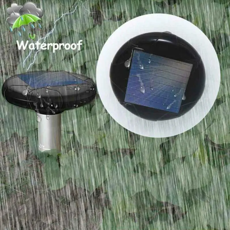 1.2V 800MAH Ultrasonic Snake Repeller 400-1000（HZ) Garden Insect Outdoor Rodent Control Solar Power Repeller Electronic Animal