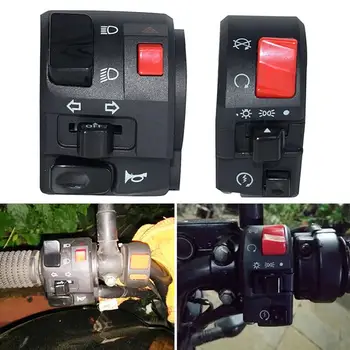 

7/8"Universal Motorcycle Handlebar Switch Horn Button Turn Signal Fog Light Controller Switch