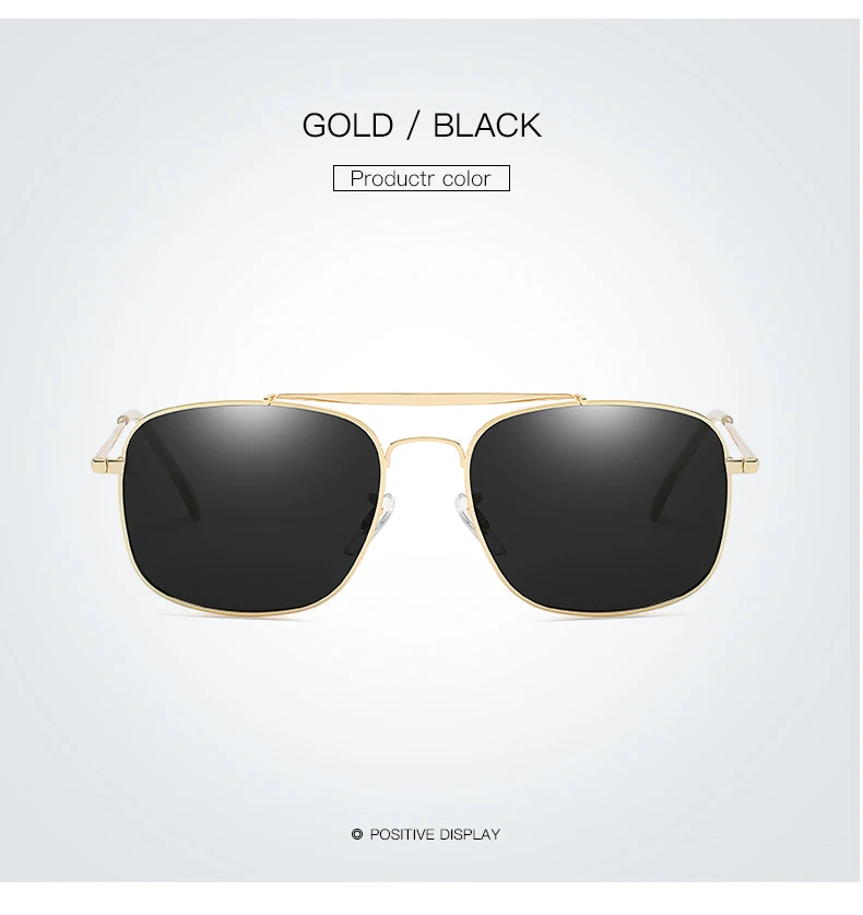 With Case Polaroid Sunglasses Square Vintage Sun Glasses Brand Designer Sunglases Polarized Sunglasses Feminino for Women Men