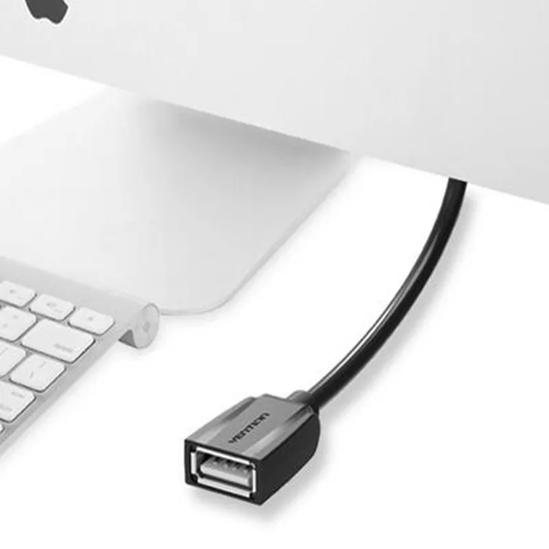 Vention USB 2,0 кабель-удлинитель для мужчин и женщин Супер Скоростной USB кабель для передачи данных удлинитель для ПК клавиатура принтер мышь компьютерный кабель