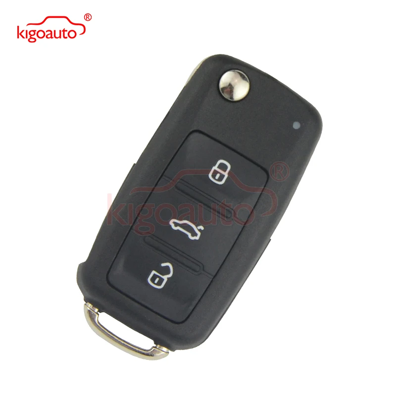 Kigoauto 5k0837202ad Remote Key 3 Button Hu66 434mhz 5k0 837 202 Ad For 2012 Vw Passat Polo Golf Jetta Beetle Tiguan