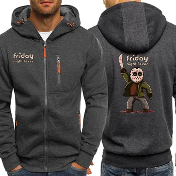 

Horror Prison Friday The 13th Autumn Hot Sale Jackets Zipper Mens Hoodies Fashion Streetwear Long Sleeve Coat Hoody Sweatshirt