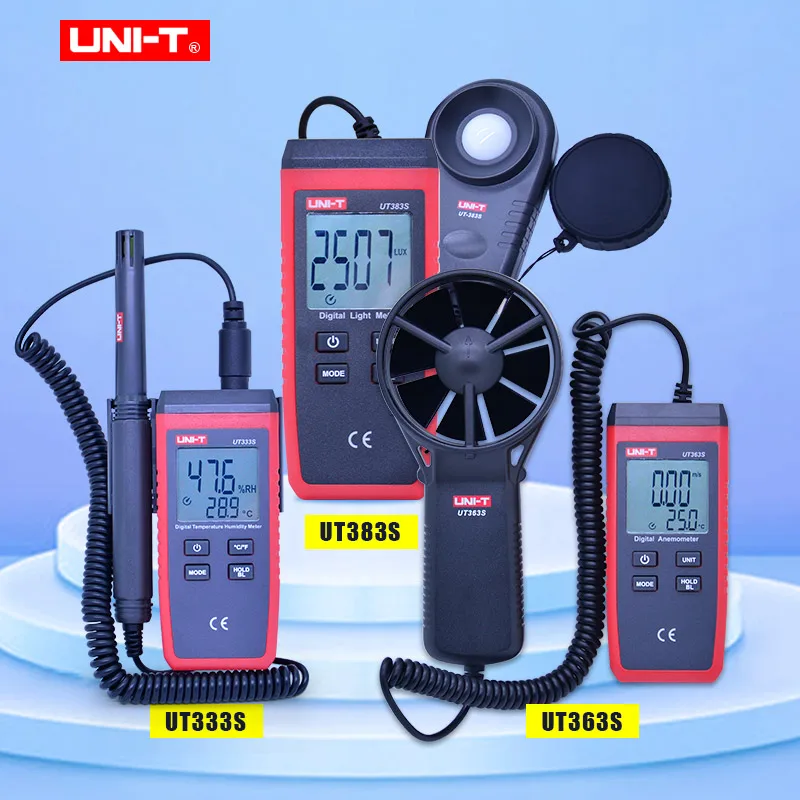 UNI T UT333S UT363S UT383S сплит Тип измеритель температуры и влажности Анемометр скорости
