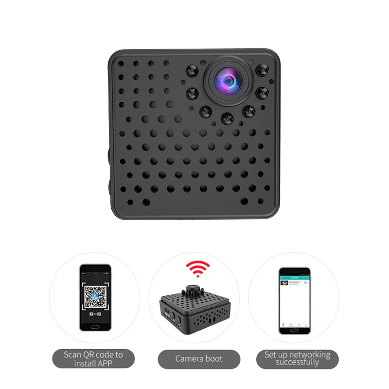 Экшн камера W18 Ultra HD 1080P/720P Wi Fi с датчиком присутствия|Компактные видеокамеры| |
