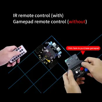 

1Set Micro:bit Graphical Programming Robot Mobile Platform Smart Car V4.0 Support Line Patrol Ambient Light Accessories