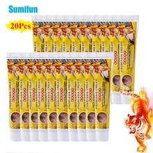 20 pçs sumifun tigre bálsamo psoríase creme tratamento eczema dermatite urticária antibacteriano pomada anti coceira cuidados com a pele gesso