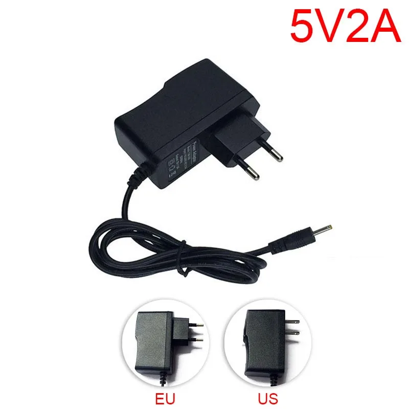 AC DC 5V 2A 2000mA адаптер питания штепсельная вилка EU US 100 V-240 V конвертер 5,5x2,1mm для камеры видеонаблюдения светодиодный светильник M20