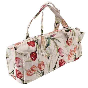 

Professional Household Fabric Crafts Knitting Needles Storage Sweater Art Sewing Needles Organizer Bag Red