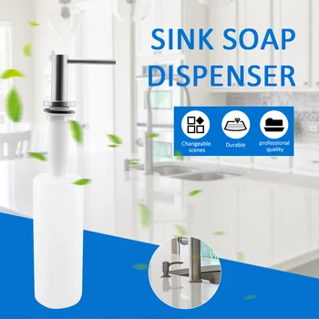 

HOT!! Multi-purpose Stainless Steel Spot Sink Liquid Soap Dispenser Bottle Hand Washing Home Public Bathroom Kitchen Accessories