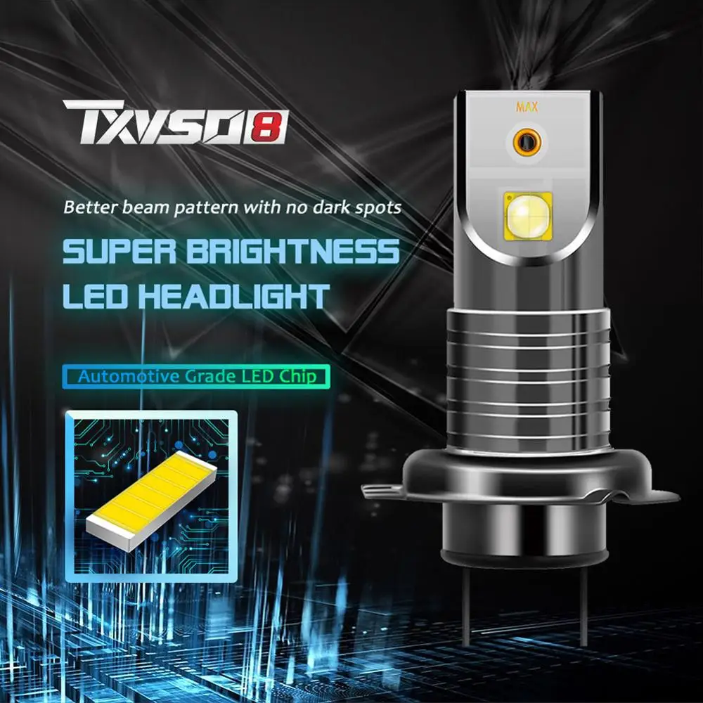 2PCS H7 110W LED Headlight Kit 5050 CSP Canbus Error Free Lamp 30000LM 6000K White Single / Hi/Lo Beam Headlight Fog light