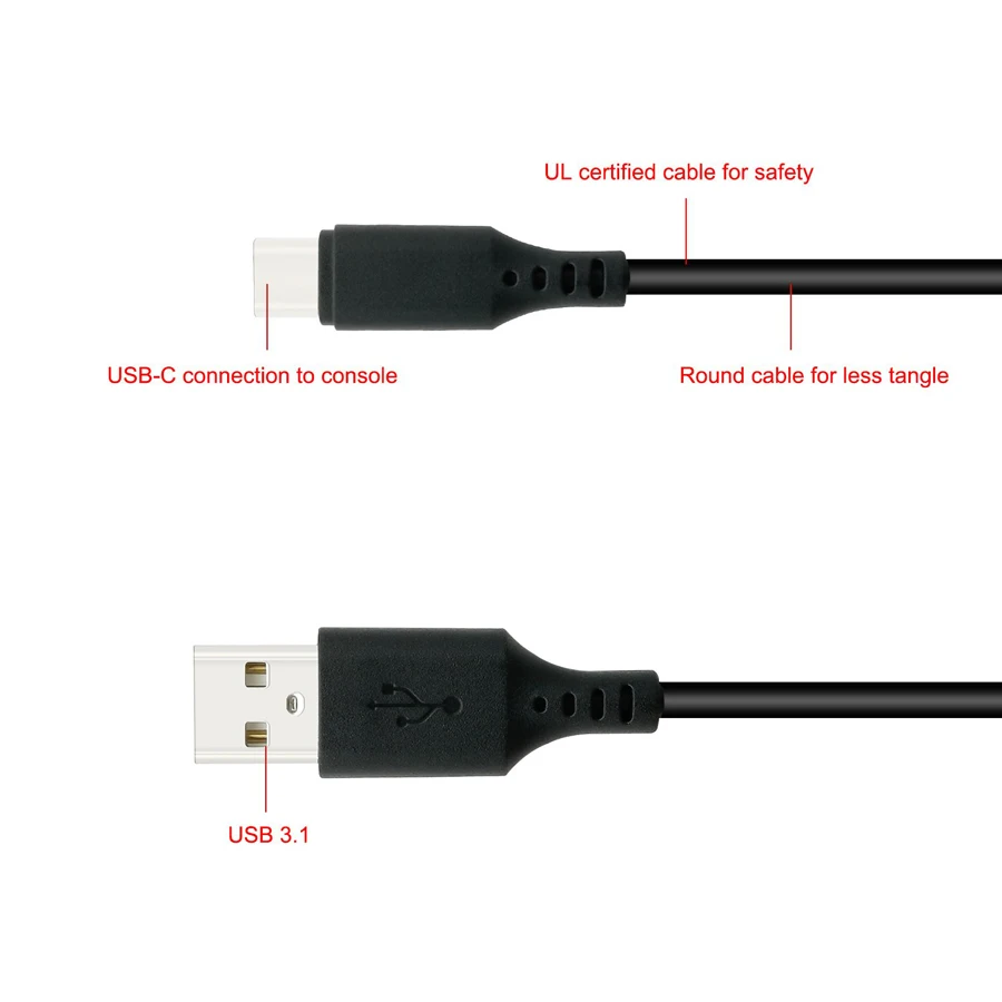 Беспроводной usb-кабель для быстрой зарядки, 3 м, портативные кабели зарядного устройства для Nitendo Switch, аксессуары для игровой консоли nindoswitch NS