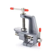 Универсальный мини-скамья тиски, стол винта тиски Скамья из алюминиевого сплава винтовой зажим тиски для самостоятельного изготовления пресс-форм Fixed инструмент для ремонта; Прямая поставка