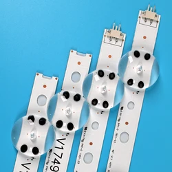 Tira retroiluminação lâmpada de led, para lg 49 12 "v17 art3 tv 49lv340c 49uv340c 49uj6565 6916l 2862a l)