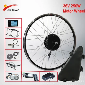 

36V 250W Powerful Electric Bike Conversion Kit Hub Motor Wheel High Capacity Battery front 20/24/26/27.5inch 700c DIY Ebike Kit