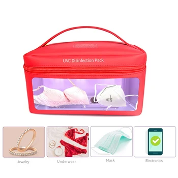 

Portable UVC Sterilizer Bag For Mask Phone Watch Feeding Bottle Towels Cleaner Storage Led Disinfection Bag Usb Interface